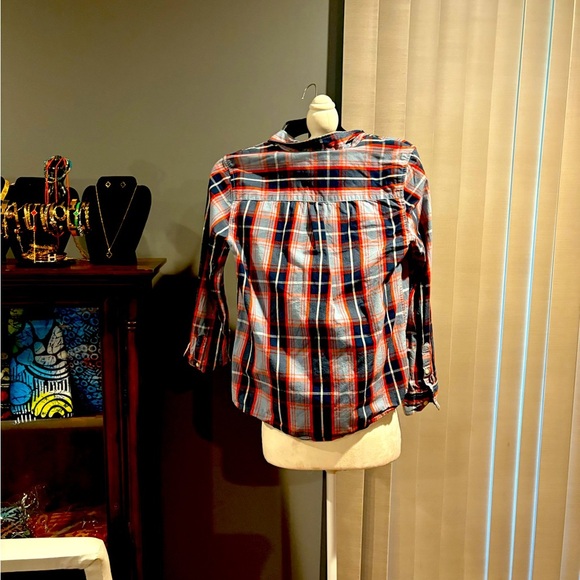 Wonder Nation Boys XL 14-16 Plaid Holiday Button-up Shirt VGUC - Picture 5 of 6